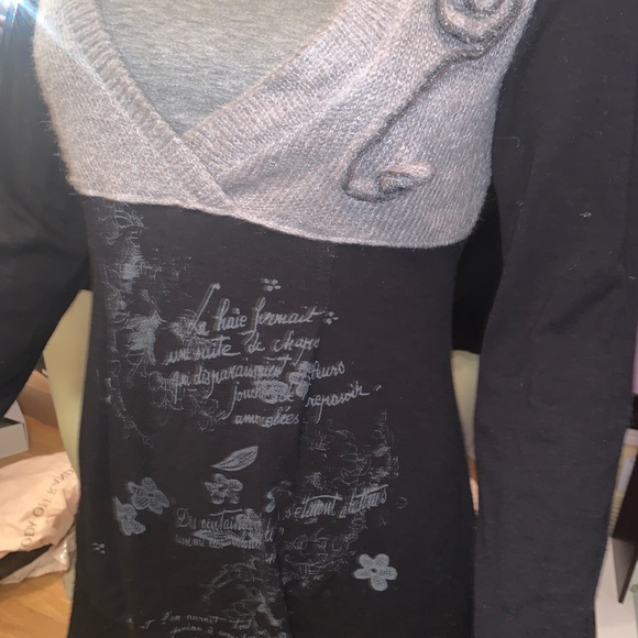 Planete wool blend combo long top M - Picture 13 of 14